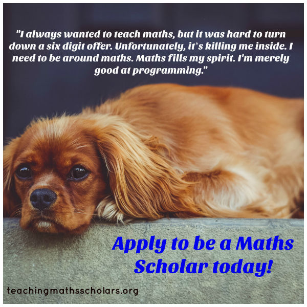 Apply to be a Maths Scholar Today