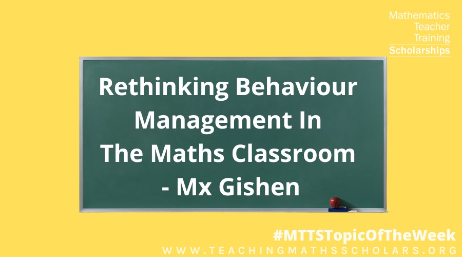 When it comes to classroom management, Mx Gishen asks if behaviour is really the issue.